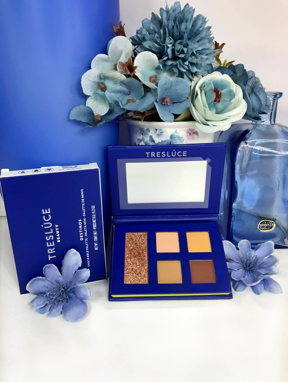 💜 3/$29! Tresluce Eyeshadow Palette in CALMNESS Peach Mustards Bronze *BNIB